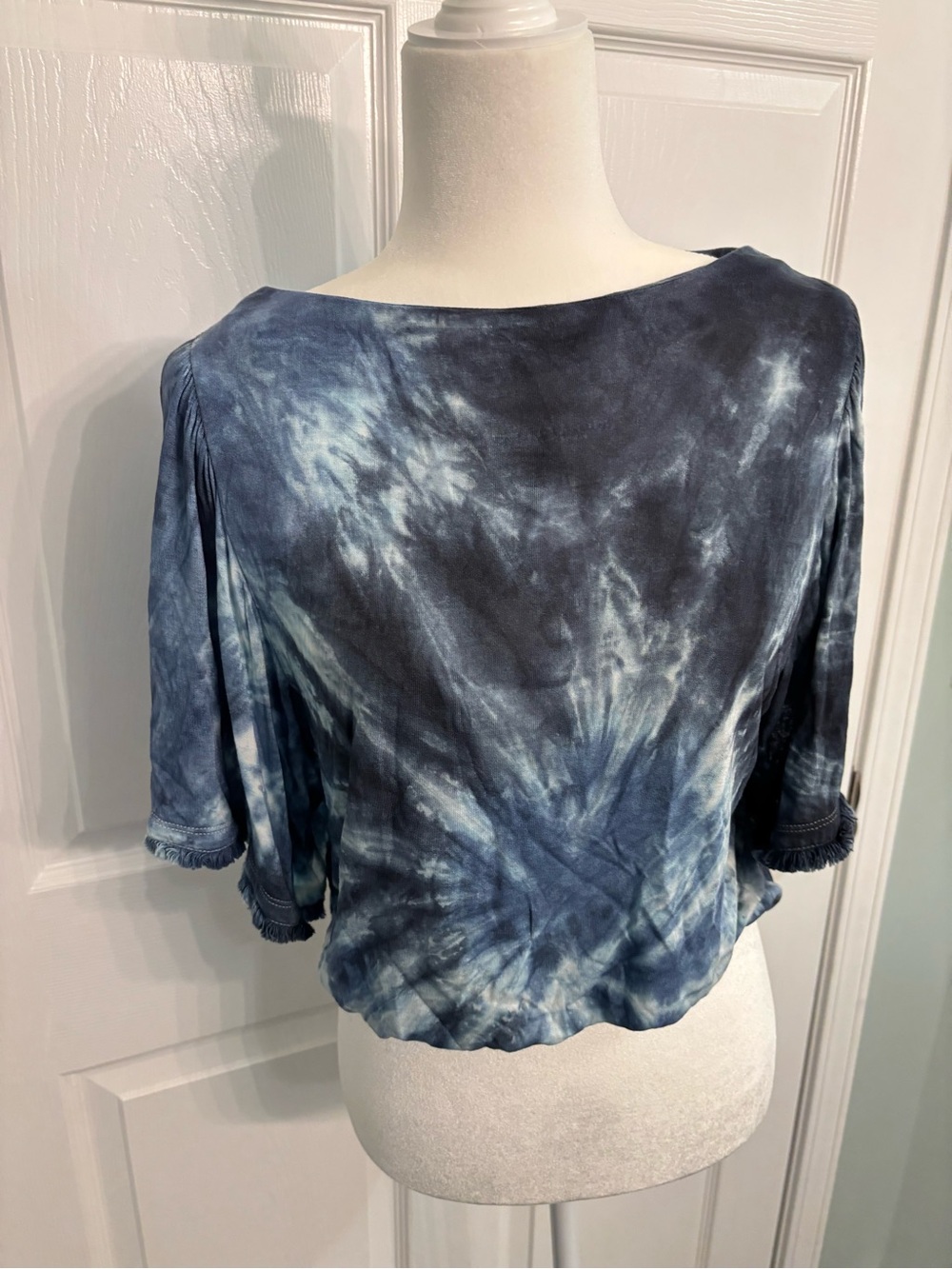 American Eagle Outfitters Blue Tie-Dye Tee